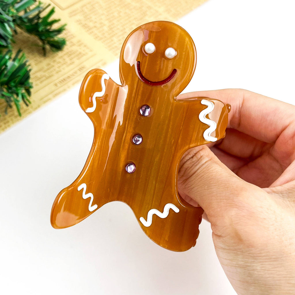 Gingerbread Claw Clip