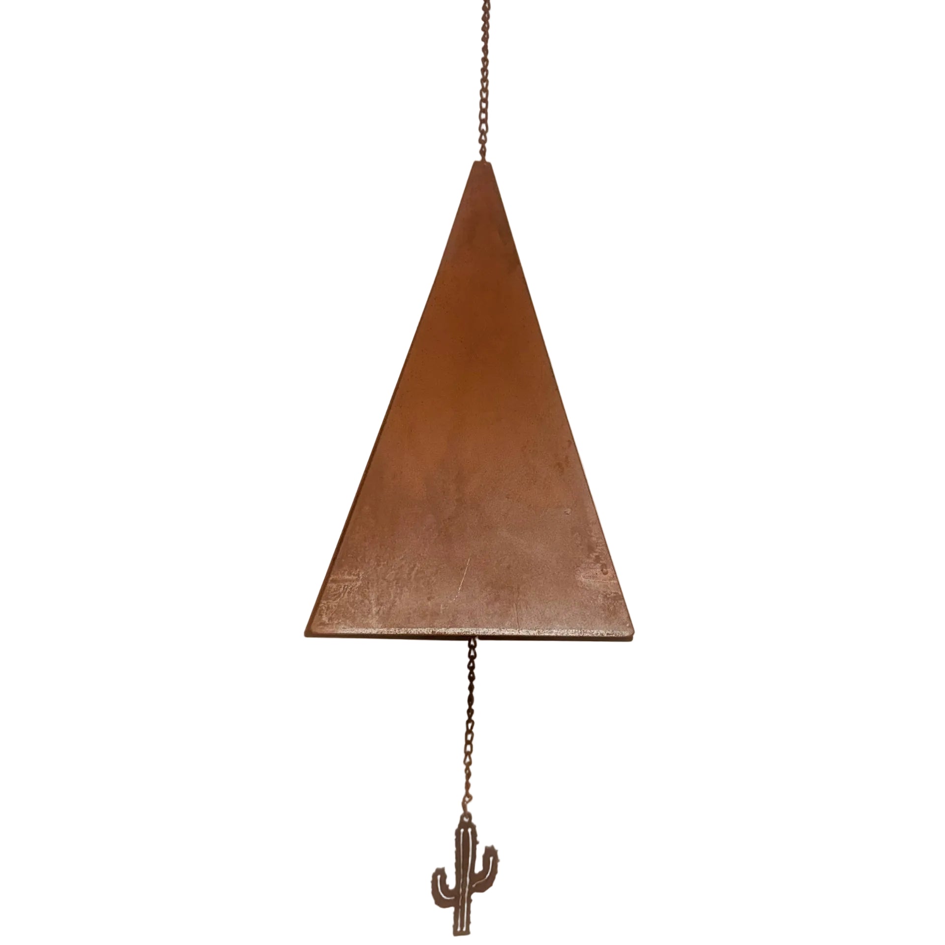 12 Inch Windchime Rustic Metal Garden with Emporium Cactus
