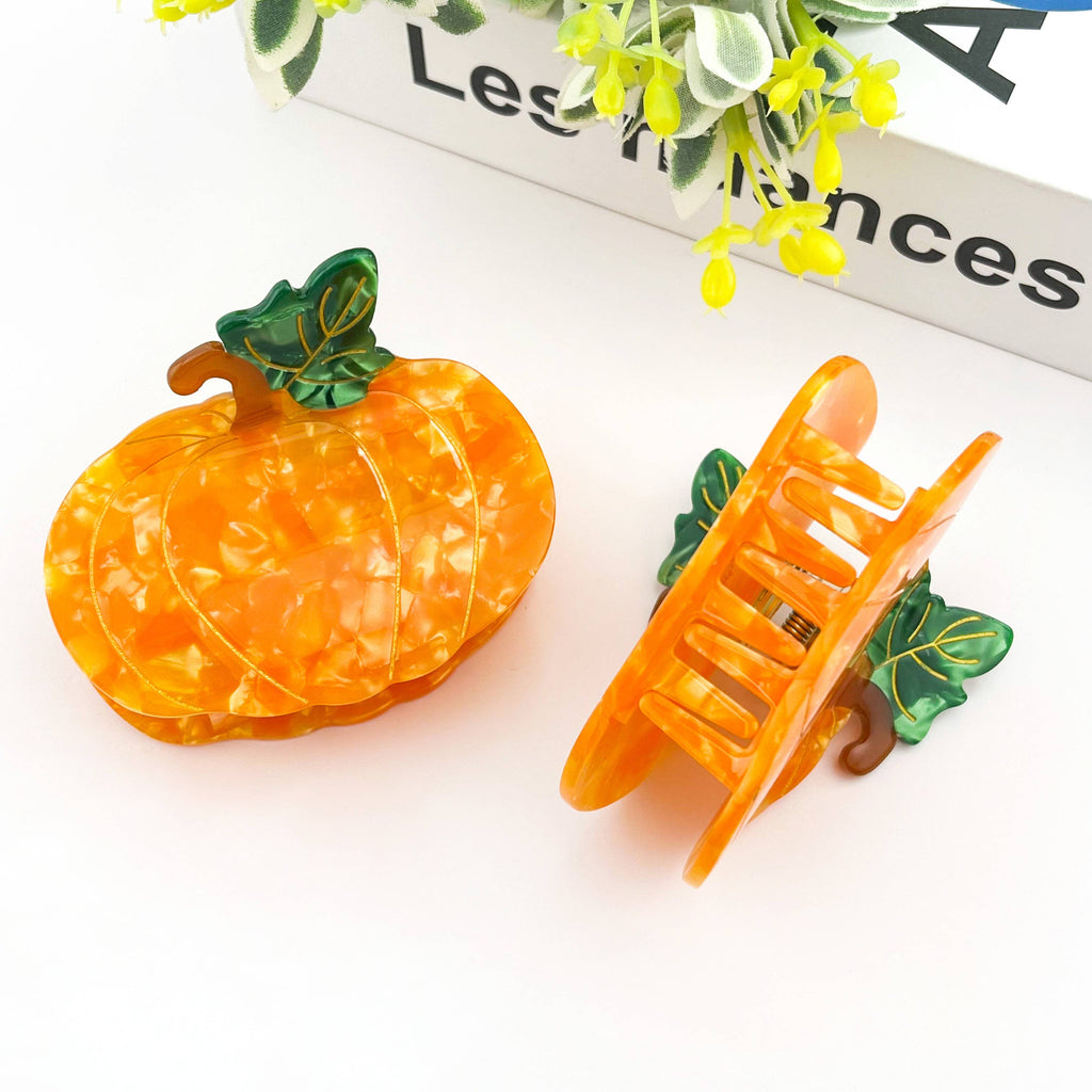 Pumpkin Claw Clip