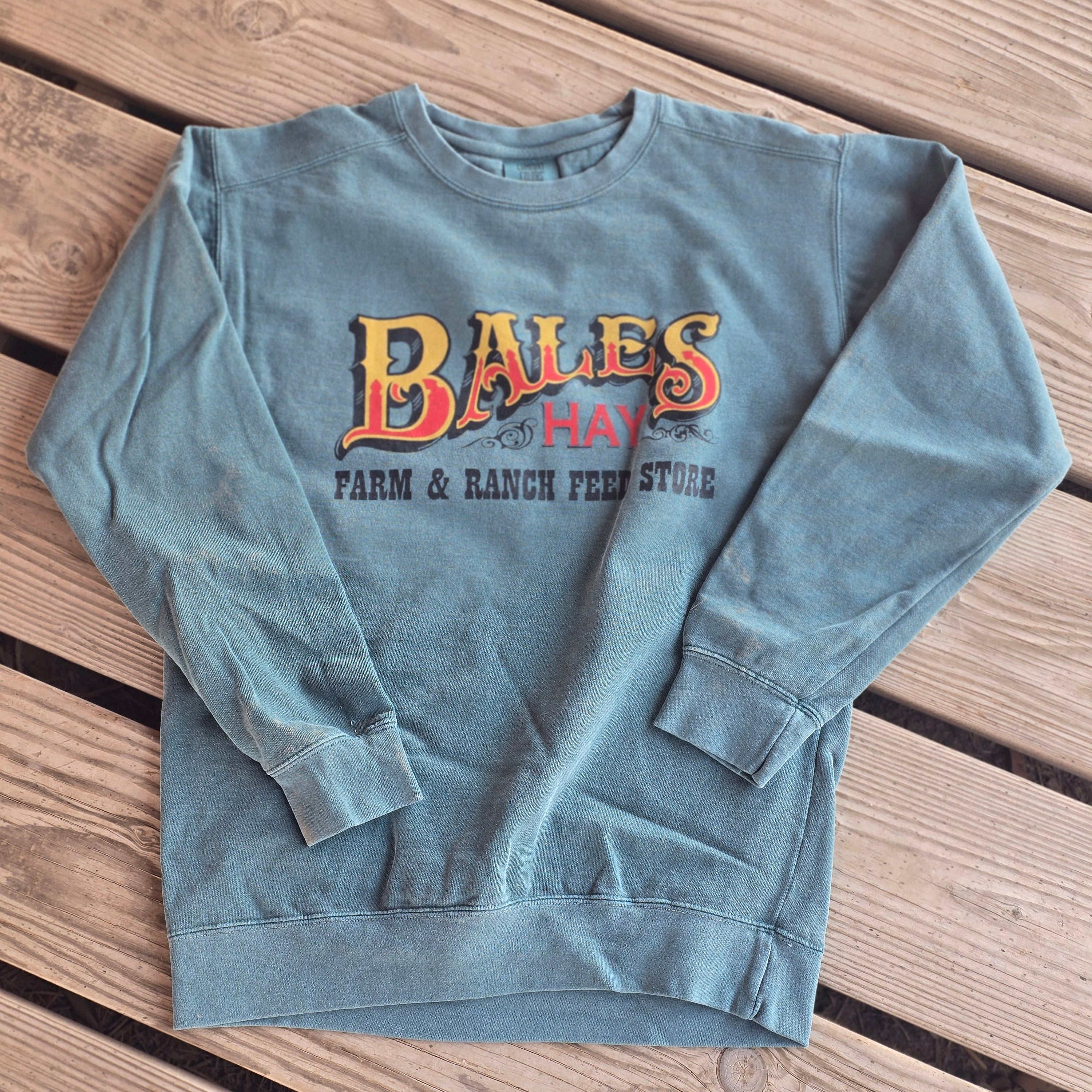 Bales Green Logo Crew Neck Sweater