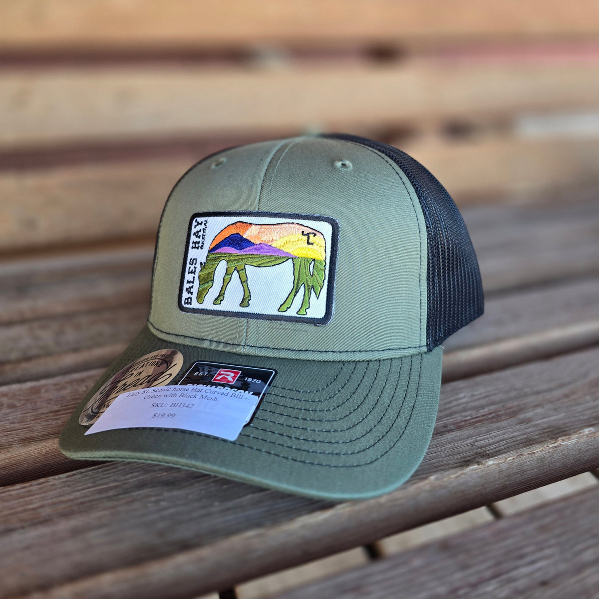 Lazy SL Scenic Horse Hat Curved Bill [Multiple Colors]