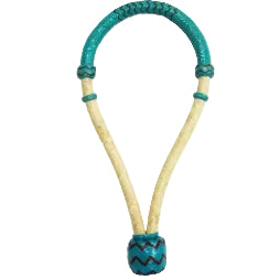 Bosal - Showman 5/8" Rawhide Core Teal and Cream