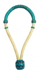 Bosal - Showman 5/8" Rawhide Core Teal and Cream