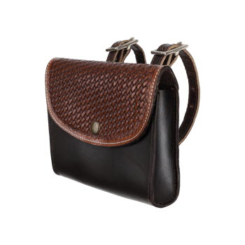 Pouch - Showman Basketweave Leather Pommel