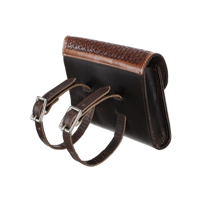 Pouch - Showman Basketweave Leather Pommel