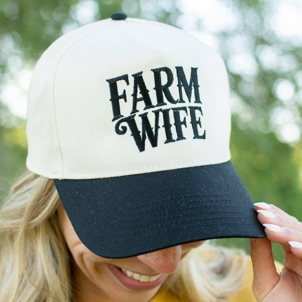 Western 'Farm Wife' Embroidered Trucker Hat (Pre-Order)