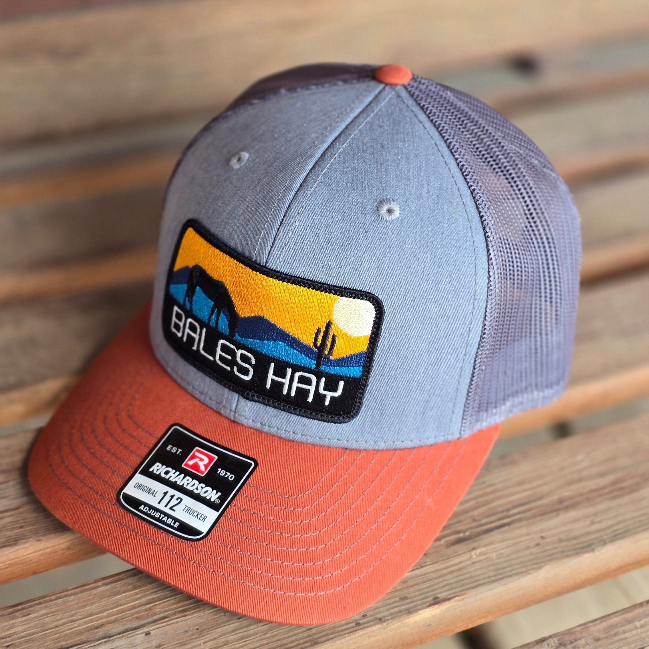 Sunset Horse Patch Hat Curved Bill // 5 Colors!!