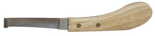 Hoof Knife - Right Handed with Wooden Handle