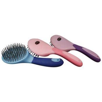 Brush - Showman soft touch handle mane and tail brush