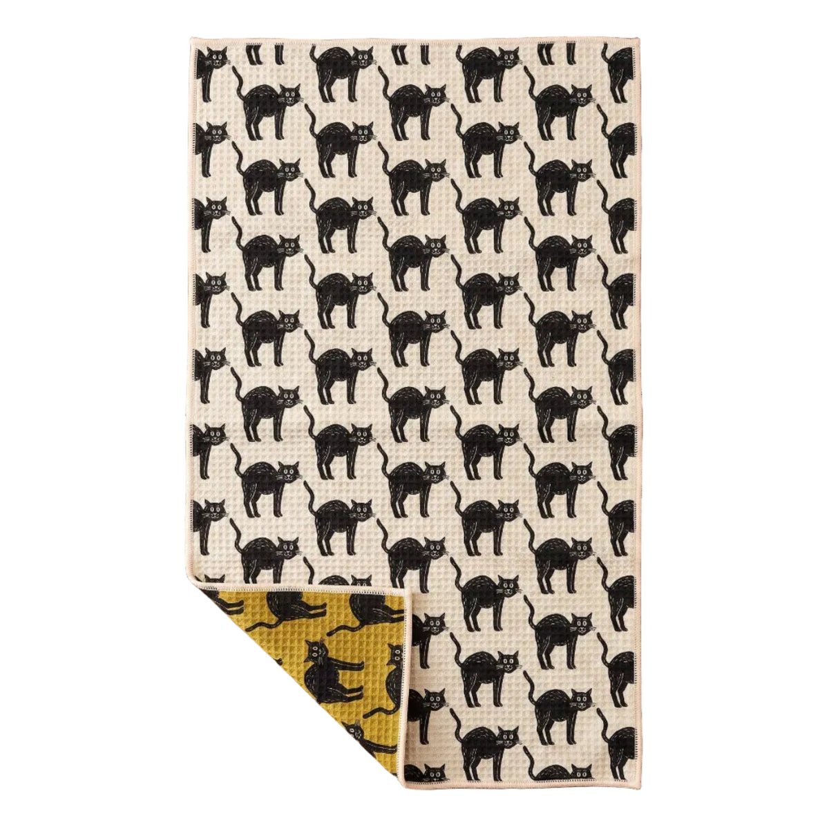 Black Cats Tea Towel