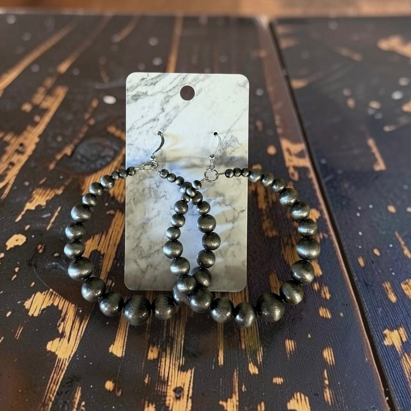 Earrings - Metal Water Drop Beads