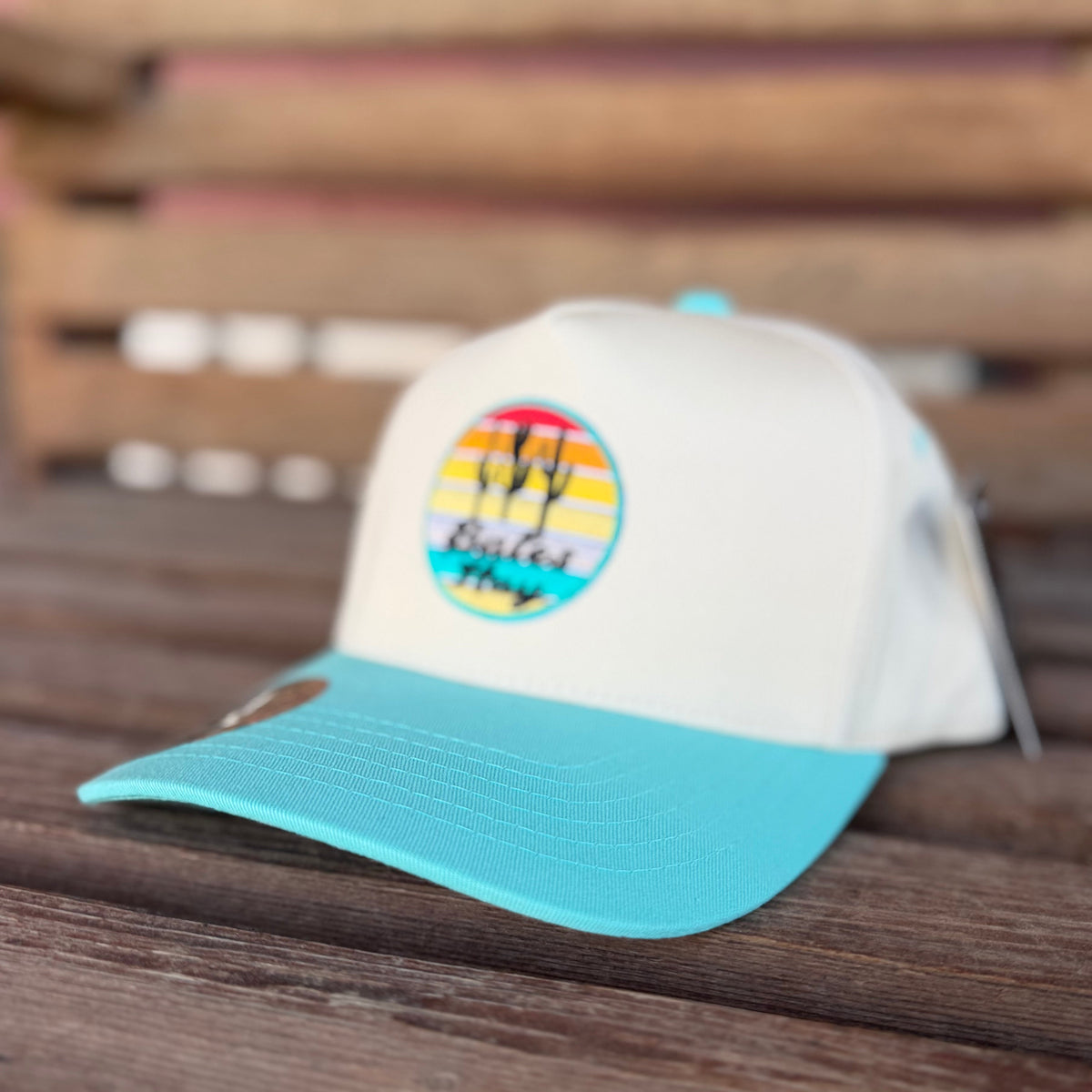 Sunrise Cactus Curve Bill Hat