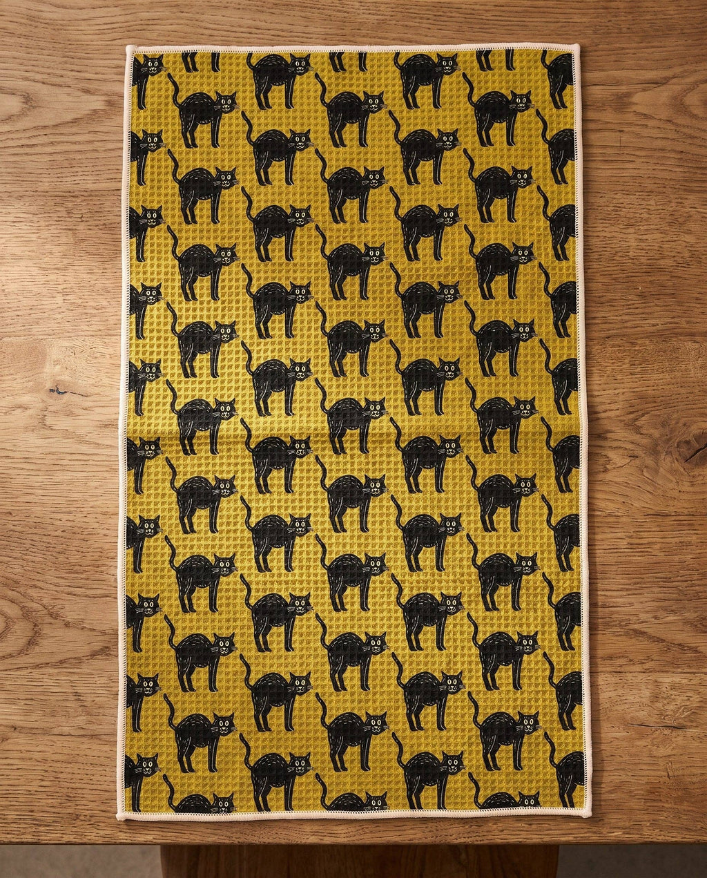 Black Cats Tea Towel