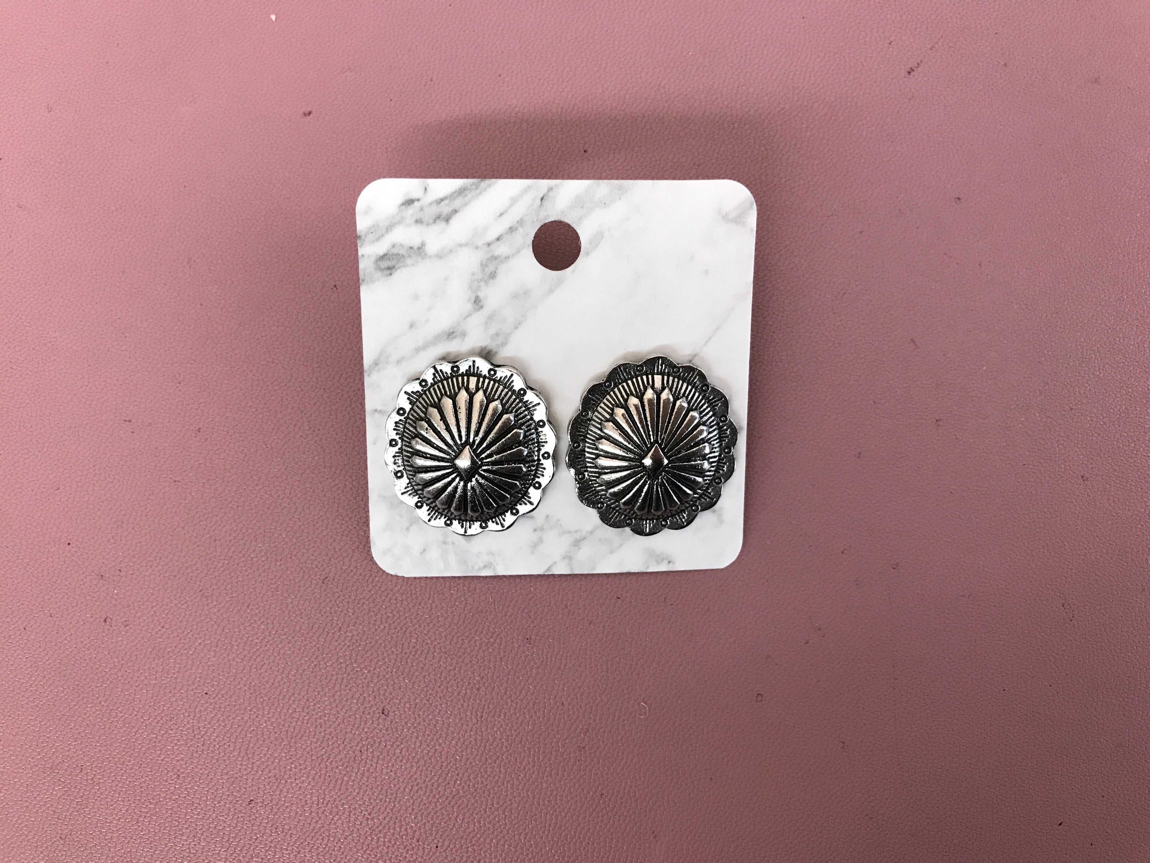 Earrings- Stud Concho