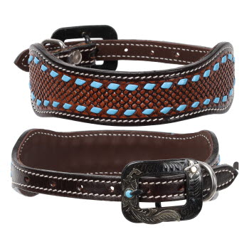 Dog Collar - Showman Stetson Leather Dog Collar