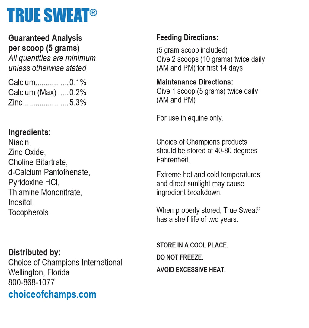 True Sweat - Choice of Champions