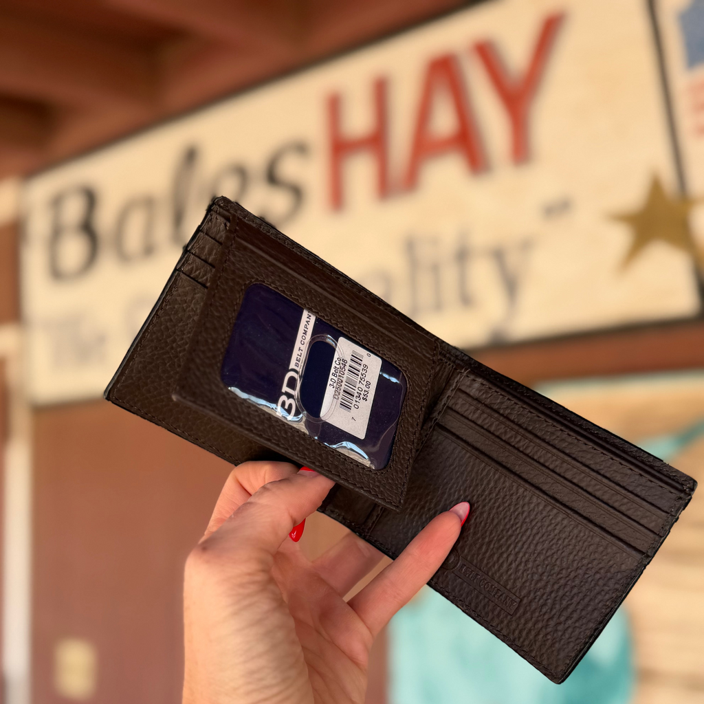 Bifold Wallet - 3D Mens Hand Painted Ace Cards Natural