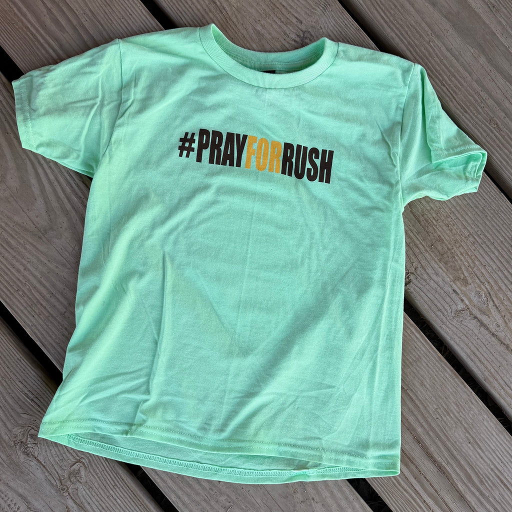 Pray for Rush - Youth Mint Shirt