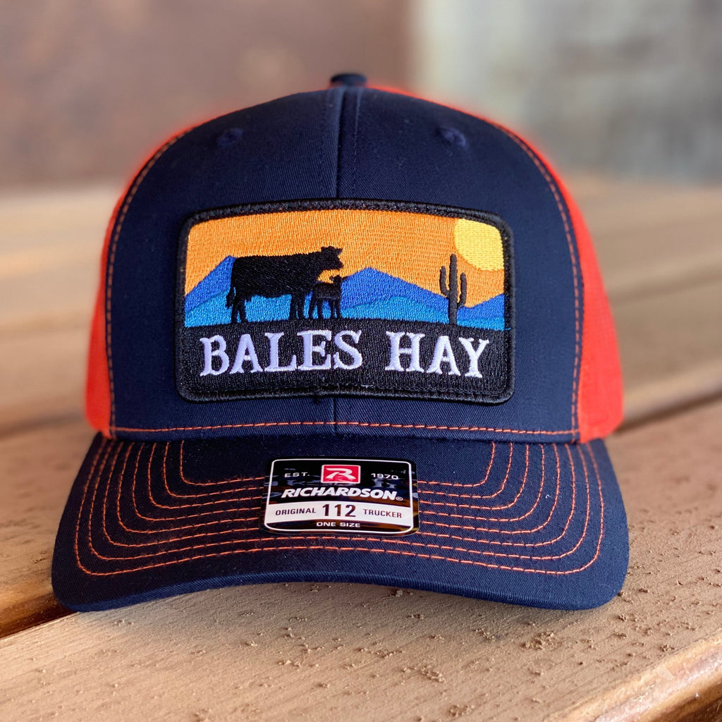 Pre Order: Bales Hay Sunset Patch Cow/Calf Trucker Hat [ 5 Colors ]
