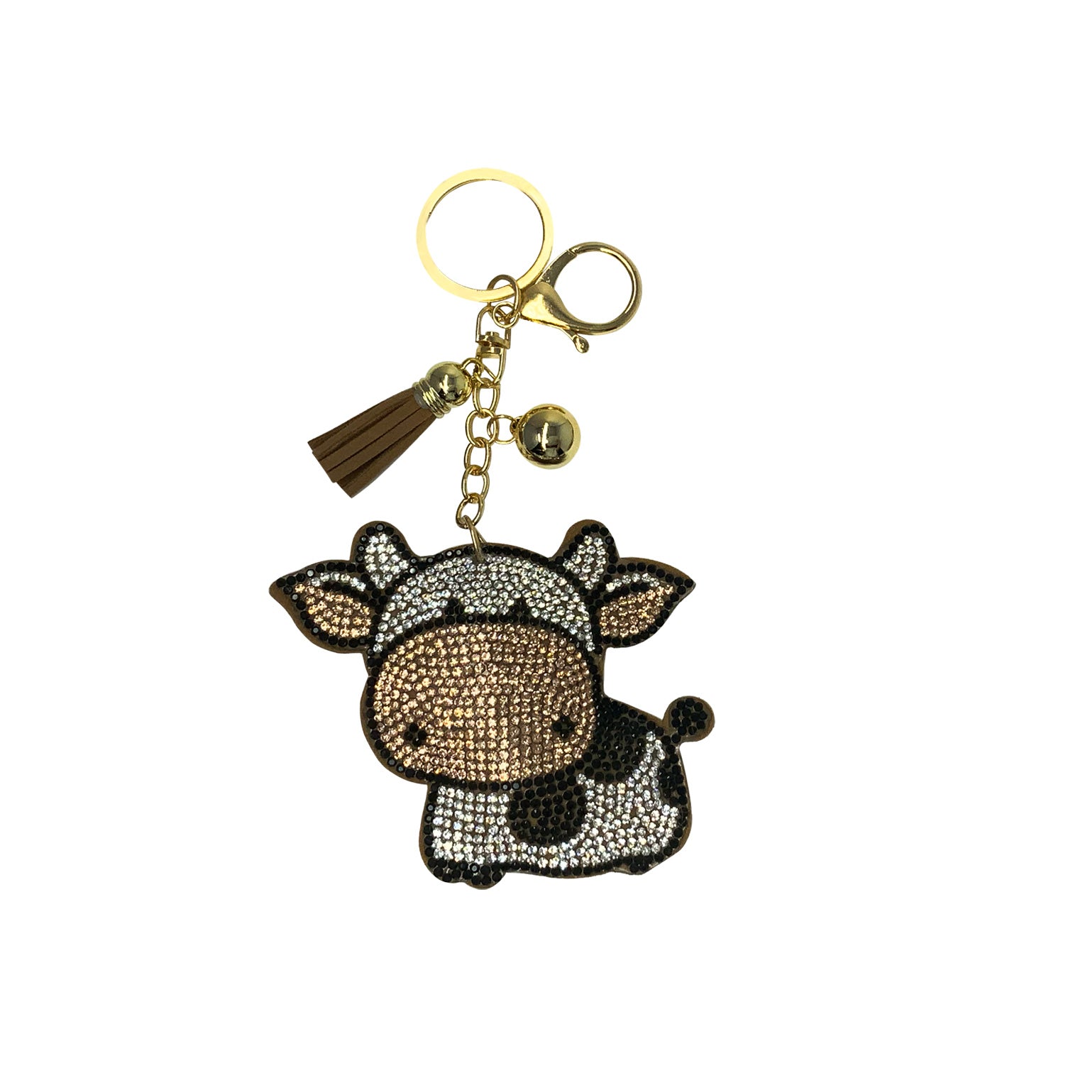 Key Chain - Bling Rhinestone Cow