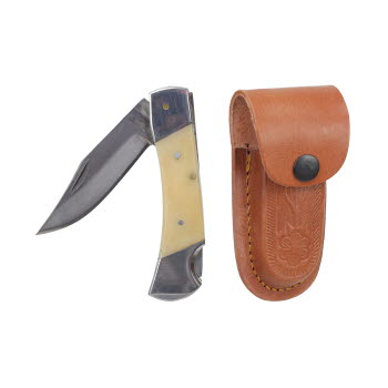 Knife- Wild Turkey Handmade Folder with Bone Handle