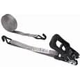 USCC - Ratchet Strap w Vinyl Coated Wire Hooks 1" x 20' Rubber Coated