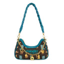 Wrangler Western Cowgirl Print Shoulder Bag - Coffee