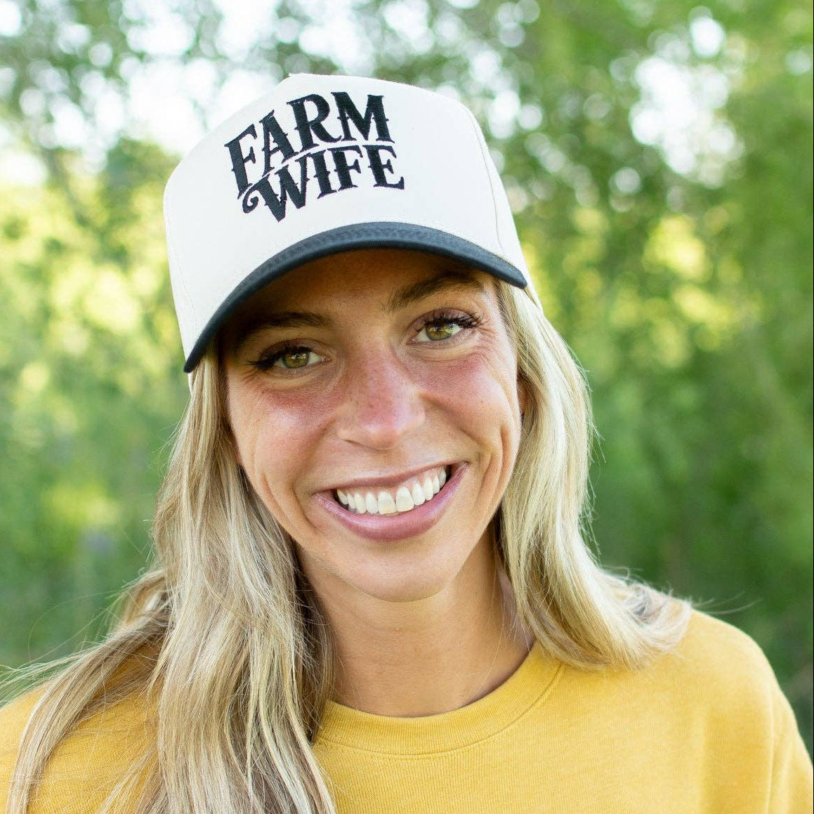 Western 'Farm Wife' Embroidered Trucker Hat (Pre-Order)