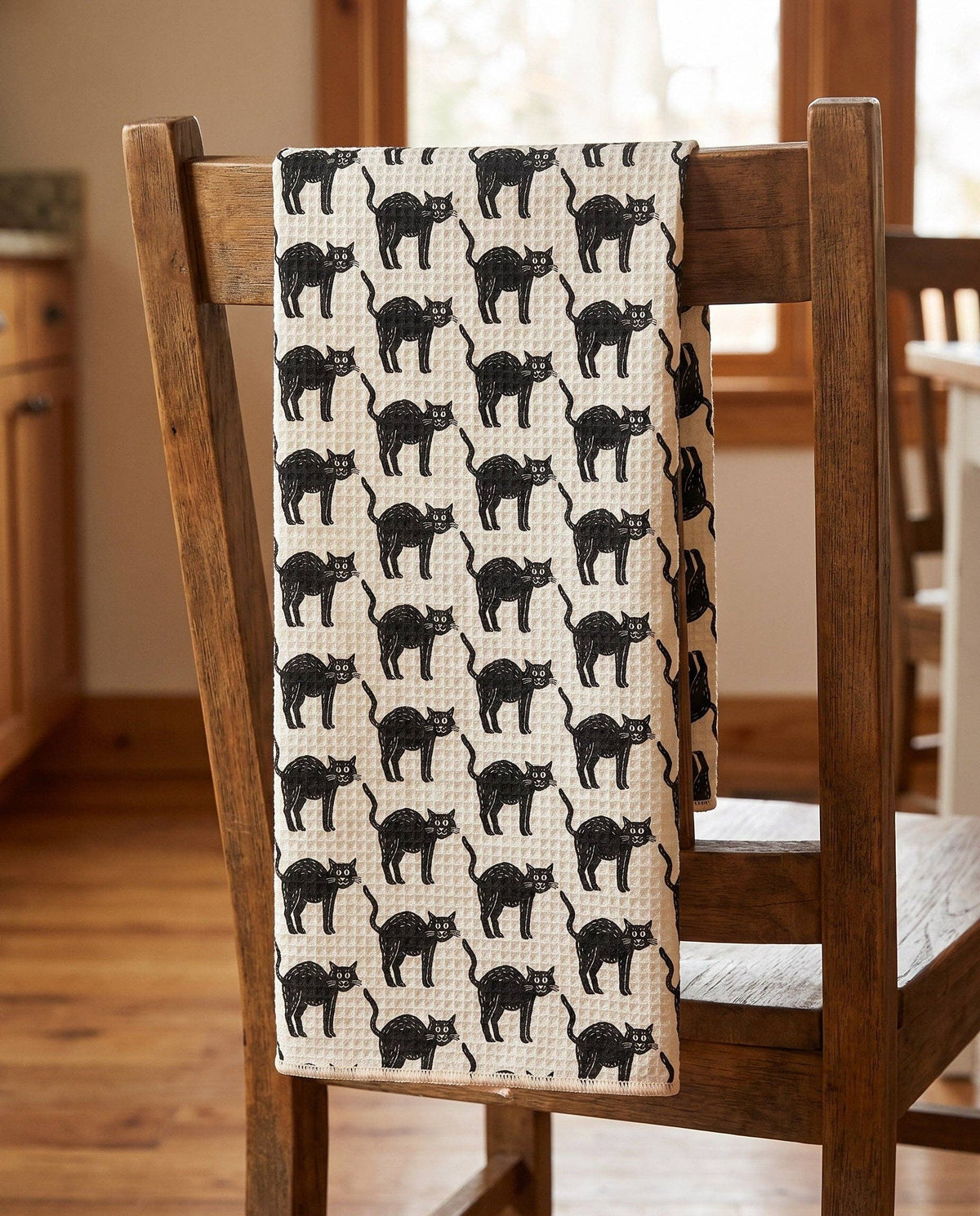 Black Cats Tea Towel