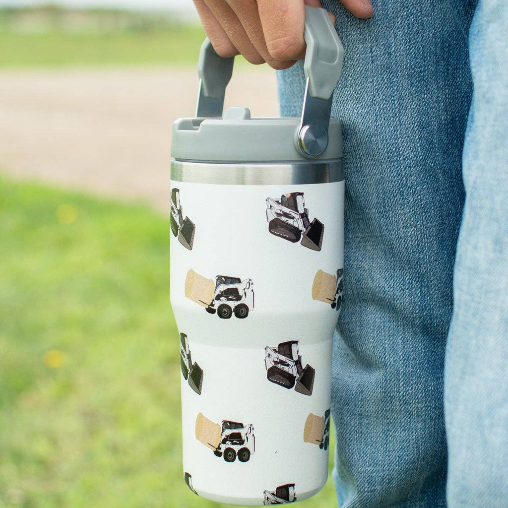 Classic Skid Loader 20oz Kids Bucket Handle Tumbler