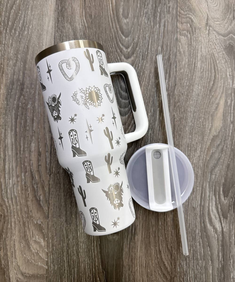 WESTERN STAINLESS STEEL TUMBLERS CUP 40oz