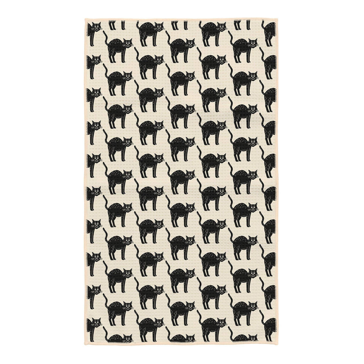 Black Cats Tea Towel