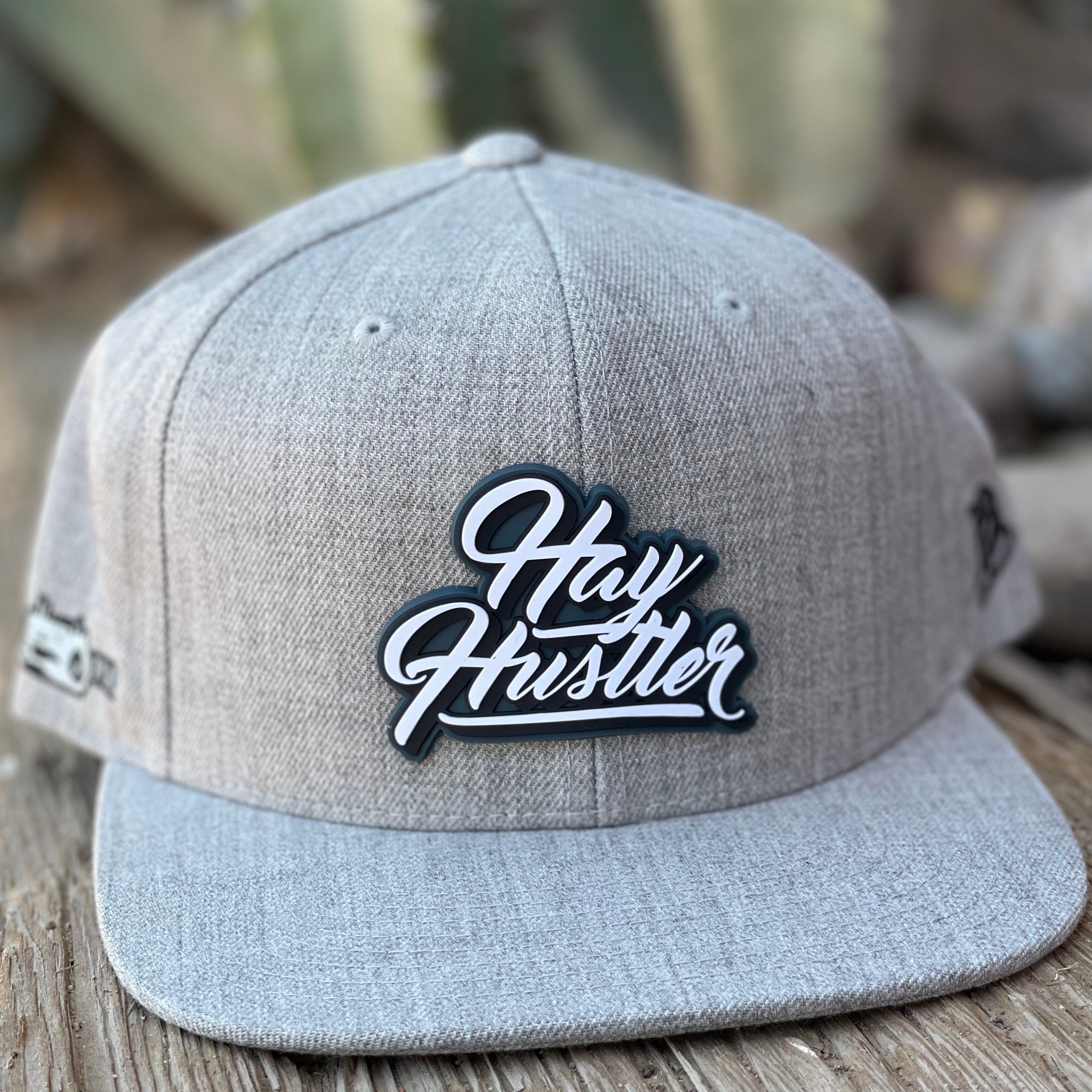 Hay Hustler Stamp Hat Flat Bill (Multiple Colors)