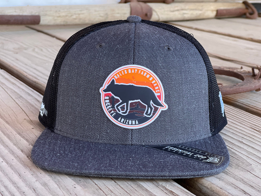 Rubber Sunset Coyote Flat Bill