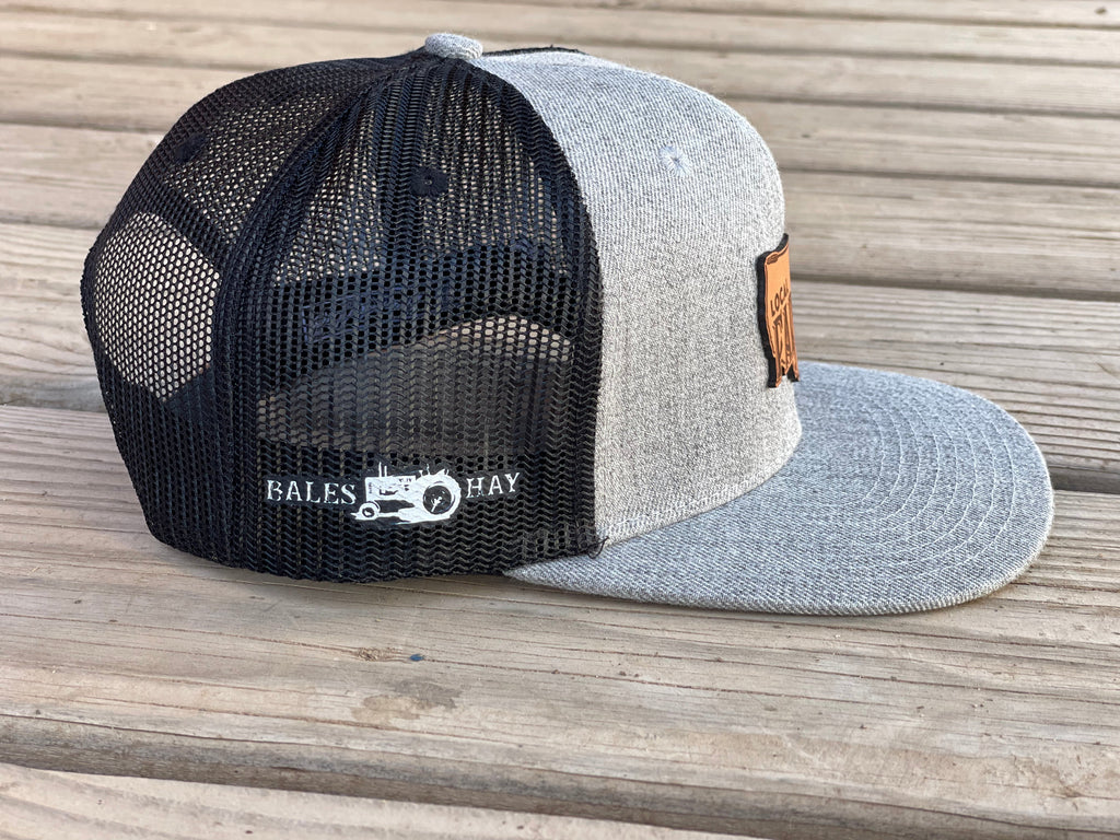 Local Farmer Leather Patch Flat Bill Hat (Multiple Colors)