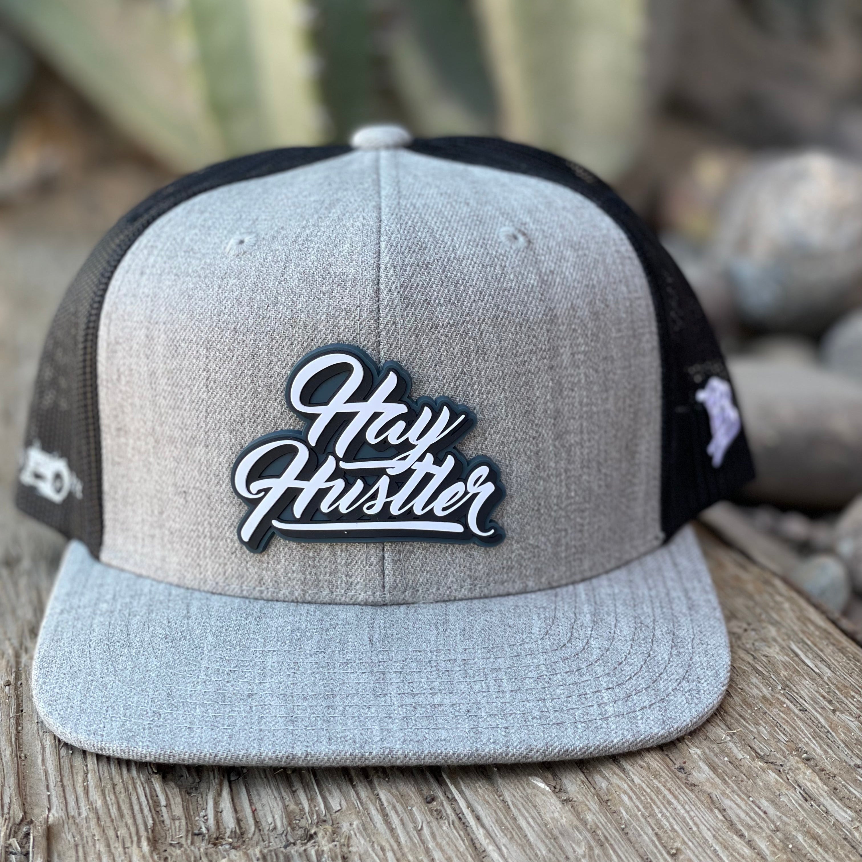 Hay Hustler Stamp Hat Flat Bill (Multiple Colors)