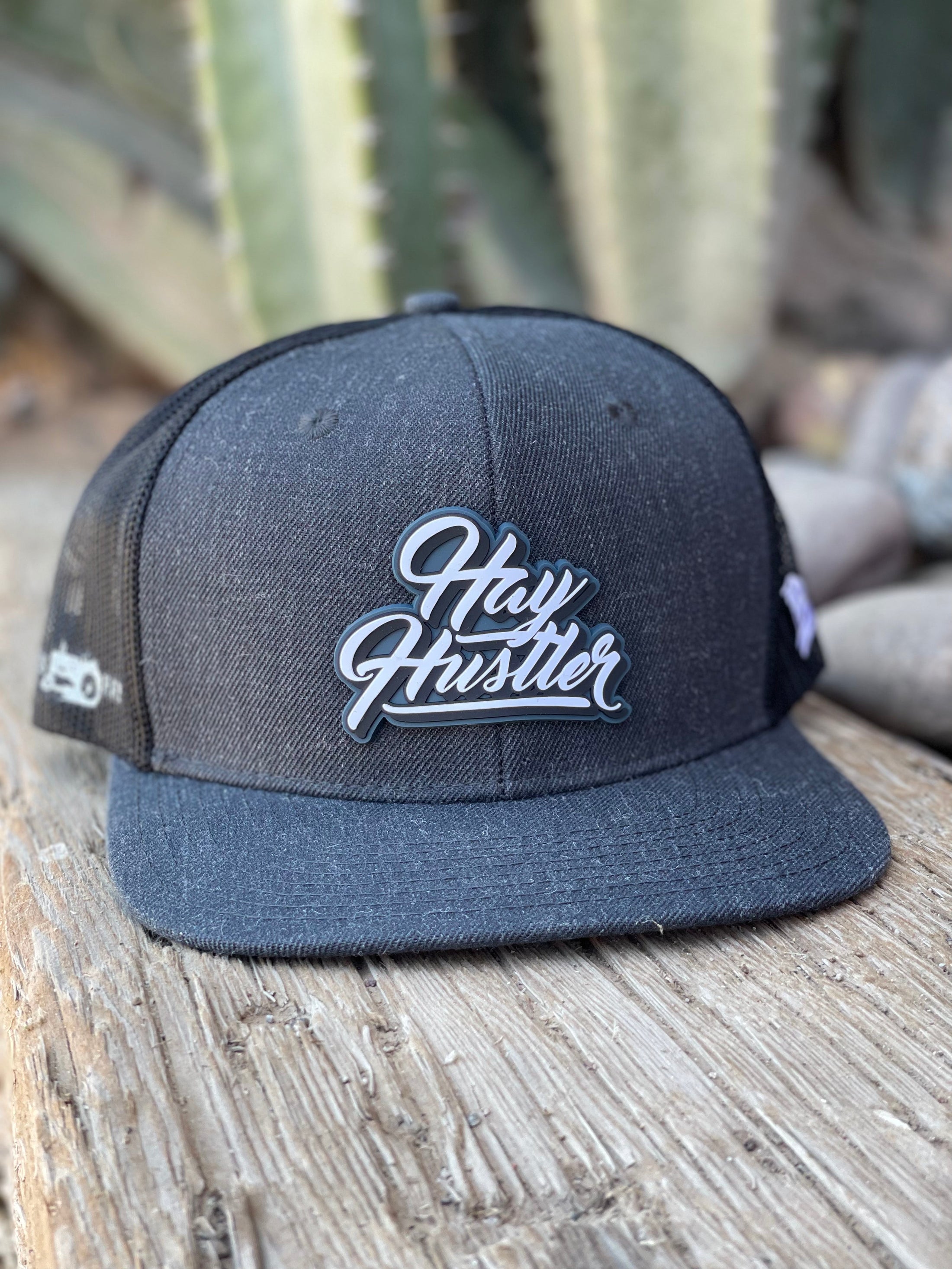 Hay Hustler Stamp Hat Flat Bill