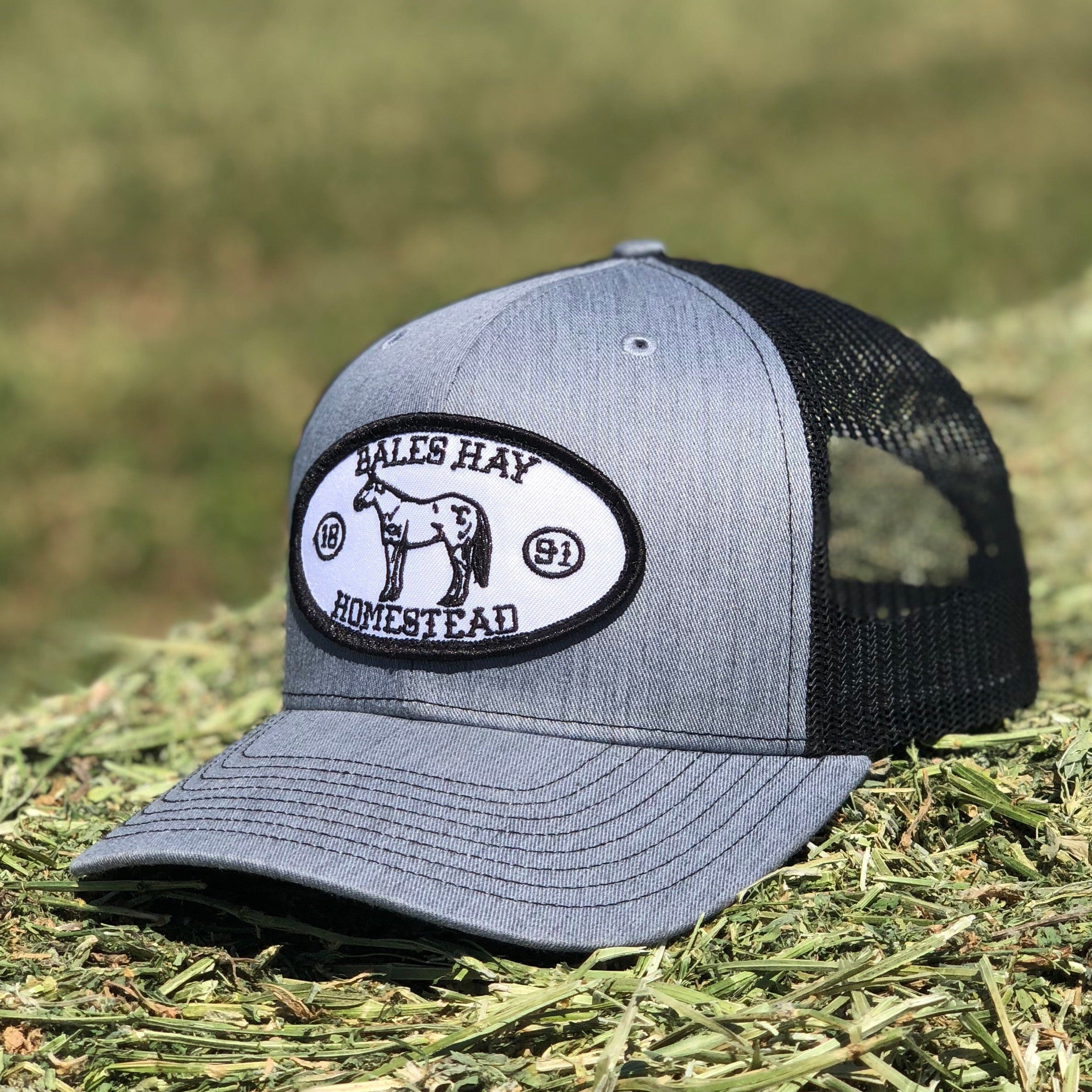 Homestead Oval Horse Patch Trucker Hat - MULTIPLE COLORS