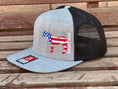Load image into Gallery viewer, Patriotic Horse Flat Bill Hat
