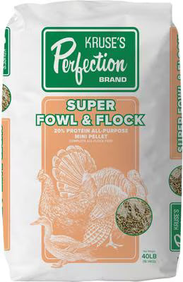 Kruse - Super Fowl & Flock All purpose Mini Pellet 1/8 40#