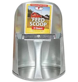 Feed Scoop - Galvanized 3 Quarts