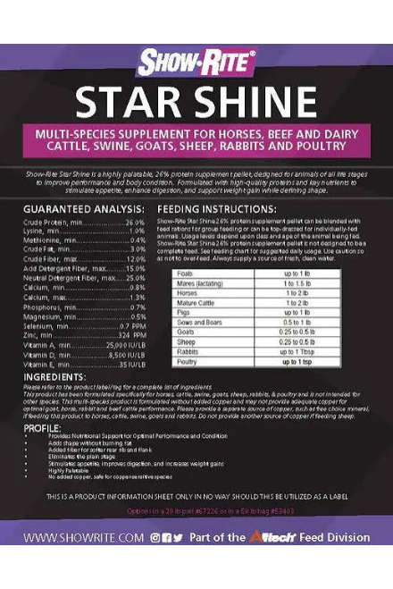 ShowRite - Star Shine 26% - 50#