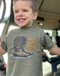Load image into Gallery viewer, Kids "I Like to Wear My Daddy's Boots" Tee
